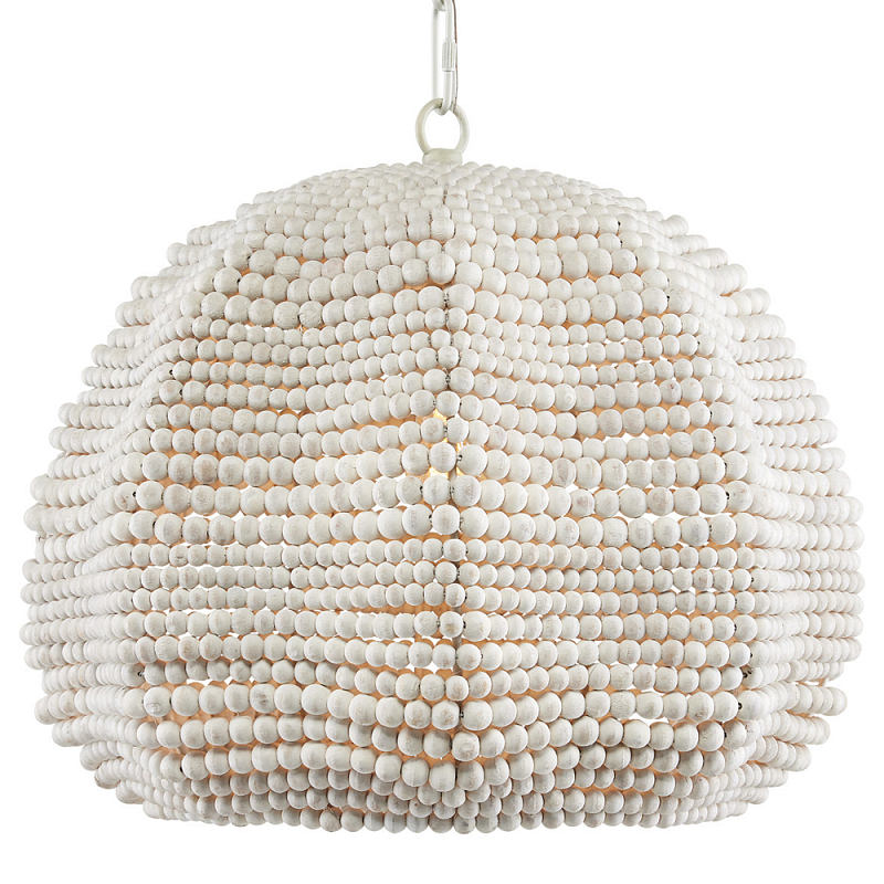            White Wooden Beads Chandelier   -- | Loft Concept 
