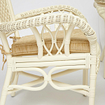 Комплект обеденный из ротанга Eloise grand white варинант исполнения - 4 | Loft Concept в Ростове-на-Дону
