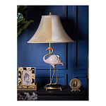 Настольная лампа с абажуром Розовый Фламинго Porcelain Flamingo Lamp варинант исполнения - 5 | Loft Concept в Ростове-на-Дону