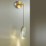 Бра с плафоном в форме капли Crystal Transparent Drop варинант исполнения - 2 | Loft Concept в Ростове-на-Дону