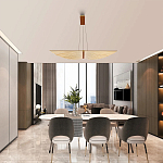 Люстра в виде распахнутых крыльев из тонких металлических планок Flight of Freedom варинант исполнения - 6 | Loft Concept в Ростове-на-Дону