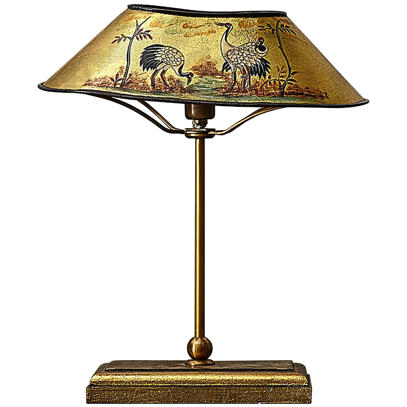       Chinoiserie Cranes Table Lamp Gold    -- | Loft Concept 