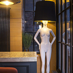 Лампа MANNEQUIN LAMP с абажуром созерцание силуэта варинант исполнения - 3 | Loft Concept в Ростове-на-Дону