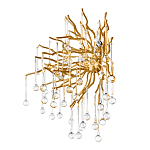 Бра с лучеобразным основанием и подвесками из прозрачного стекла в виде длинных капель Droplet Chandelier варинант исполнения - 5 | Loft Concept в Ростове-на-Дону