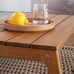 Стол журнальный для сада из акации Breathe Nature варинант исполнения - 4 | Loft Concept в Ростове-на-Дону