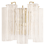 Бра с вертикальными стеклянными подвесками Hexagon Tube Light варинант исполнения - 1 | Loft Concept в Ростове-на-Дону