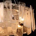 Люстра круглая с подвесными прямоугольными пластинами из стекла Glacier Panels варинант исполнения - 5 | Loft Concept в Ростове-на-Дону