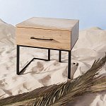 Тумба прикроватная с ящиком в стиле лофт Urban Style Space 2 варинант исполнения - 6 | Loft Concept в Ростове-на-Дону