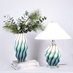 Настольная лампа с абажуром Green Wave варинант исполнения - 2 | Loft Concept в Ростове-на-Дону