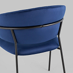 Стул в велюре синего цвета Horizon варинант исполнения - 6 | Loft Concept в Ростове-на-Дону