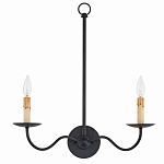 Бра настенное черное с 2-мя лампами Candle Sleeves варинант исполнения - 3 | Loft Concept в Ростове-на-Дону