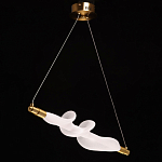 Люстра горизонтальная с волнистым белым плафоном Golden Swirl варинант исполнения - 4 | Loft Concept в Ростове-на-Дону