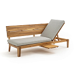 Садовый диван-трансофрмер Kate серый варинант исполнения - 7 | Loft Concept в Ростове-на-Дону