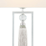 Настольная лампа с прямоугольным тканевым абажуром на белом мраморном основании Silver Threads варинант исполнения - 1 | Loft Concept в Ростове-на-Дону