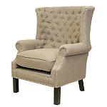 Кресло Charlie Armchair brown flax варинант исполнения - 3 | Loft Concept в Ростове-на-Дону