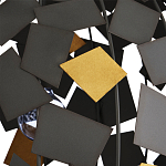 Люстра в форме сферы с декором из металлических квадратов Path to the Stars варинант исполнения - 1 | Loft Concept в Ростове-на-Дону