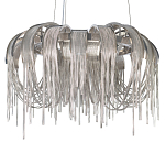 Люстра подвесная круглая с изогнутыми металлическими дугами и ниспадающими цепочками 65 см Atlantis Chain варинант исполнения - 15 | Loft Concept в Ростове-на-Дону