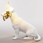 Настольная лампа в виде щенка Puppy White Table Lamp варинант исполнения - 4 | Loft Concept в Ростове-на-Дону