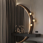 Подвесной светильник с рифлёным плафоном в форме шара Ripple Glow варинант исполнения - 5 | Loft Concept в Ростове-на-Дону