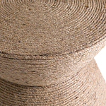 Приставной стол с отделкой из джута Juti D30 см варинант исполнения - 4 | Loft Concept в Ростове-на-Дону