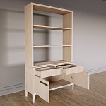 Стеллаж Primo с ящиками Светлый дуб  варинант исполнения - 7 | Loft Concept в Ростове-на-Дону