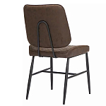 Стул с темно-коричневой обивкой из экокожи Benderson варинант исполнения - 3 | Loft Concept в Ростове-на-Дону