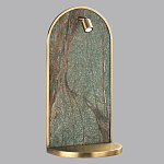 Настенный светильник зеленого цвета с бронзовой рамкой овальной формы с полкой Herbarium  варинант исполнения - 4 | Loft Concept в Ростове-на-Дону