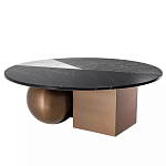 Дизайнерский журнальный стол с круглой столешницей на 3-х геометрических ножках Lehumod варинант исполнения - 5 | Loft Concept в Ростове-на-Дону