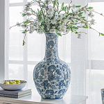 Ваза с классическим узором шинуазри синего цвета Blue & White Ornament  варинант исполнения - 4 | Loft Concept в Ростове-на-Дону