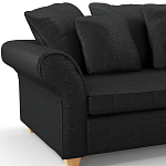 Мебельная ткань Шенилл черный цвет 138 см T4-35 варинант исполнения - 7 | Loft Concept в Ростове-на-Дону