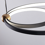 Люстра подвесная светодиодная черный металл Ring Horizontal варинант исполнения - 5 | Loft Concept в Ростове-на-Дону