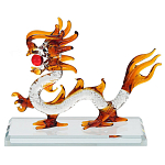 Декоративная стеклянная статуэтка Дракон Glass Dragon Statuette варинант исполнения - 1 | Loft Concept в Ростове-на-Дону