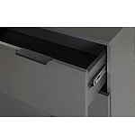 Комод цвета графит с 3-мя ящиками Strict Lines  варинант исполнения - 6 | Loft Concept в Ростове-на-Дону