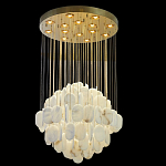 Люстра с овальными подвесками из натурального камня Spatial Composition варинант исполнения - 6 | Loft Concept в Ростове-на-Дону