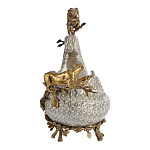 Чаша для фруктов из фарфора бронзовыми фигурками леопардов Eden Garden варинант исполнения - 4 | Loft Concept в Ростове-на-Дону