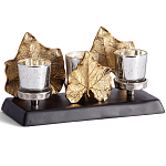 Подсвечник Cozy Light с декором кленовыми листьями варинант исполнения - 1 | Loft Concept в Ростове-на-Дону