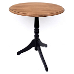 Стол кофейный круглый из массива березы в стиле прованс Vintage варинант исполнения - 2 | Loft Concept в Ростове-на-Дону