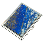 Портсигар с газовой зажигалкой из натурального камня Лазурит Stone Cigarettes Cases варинант исполнения - 1 | Loft Concept в Ростове-на-Дону