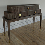 Премиальная Консоль с тремя ящиками Elsa Dreams Walnut варинант исполнения - 1 | Loft Concept в Ростове-на-Дону