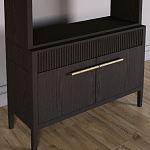 Стеллаж Primo с ящиками Темный орех варинант исполнения - 3 | Loft Concept в Ростове-на-Дону