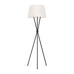 Торшер на трех тонких перекрещенных ножках с белым конусным абажуром из льна Feiss варинант исполнения - 1 | Loft Concept в Ростове-на-Дону