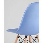 Пластиковый стул на ножках из массива бука Eames Blue варинант исполнения - 3 | Loft Concept в Ростове-на-Дону