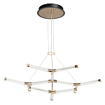 Люстра с геометрической конструкцией из вытянутых цилиндрических плафонов Hex Scaffold  варинант исполнения - 2 | Loft Concept в Ростове-на-Дону