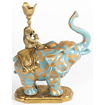 Фарфоровый подсвечник Слон с эмоцией Fluens варинант исполнения - 2 | Loft Concept в Ростове-на-Дону