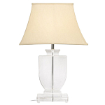 Настольная лампа хрустальная с бежевым абажуром Perfect варинант исполнения - 1 | Loft Concept в Ростове-на-Дону