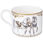 Чайный сервиз из фарфора с изображением лошадей на 6 персон 14 предметов Porcelain Horse Set варинант исполнения - 4 | Loft Concept в Ростове-на-Дону