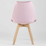 Стул с мягким велюровым сиденьем Arvika Pink варинант исполнения - 4 | Loft Concept в Ростове-на-Дону