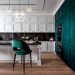 Подвесной светильник со стеклянным прозрачным плафоном в форме шара и золотыми металлическим акцентами 30 ClassiCon варинант исполнения - 6 | Loft Concept в Ростове-на-Дону