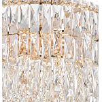 Люстра круглая с хрустальными подвесками на золотистом каркасе Roul Crystal Light варинант исполнения - 2 | Loft Concept в Ростове-на-Дону