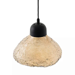 Подвесной светильник с янтарным фактурным плафоном Lamp with Frozen Glass Effect варинант исполнения - 2 | Loft Concept в Ростове-на-Дону